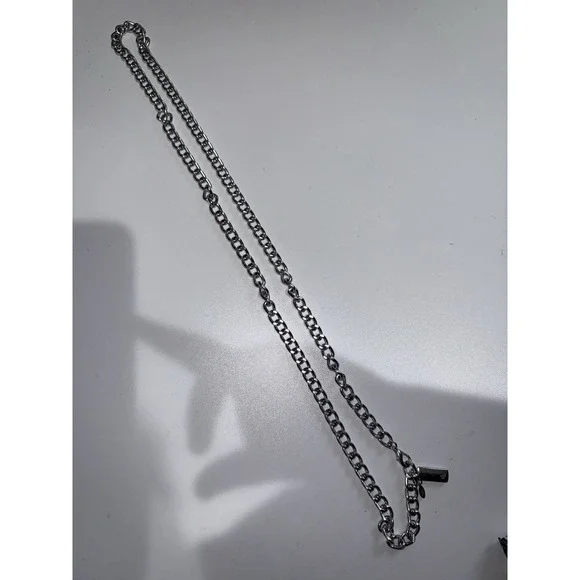 Limited‎ Edition Ralph Lauren Metal Silver Plated Chain Necklace 41 Long Wrap